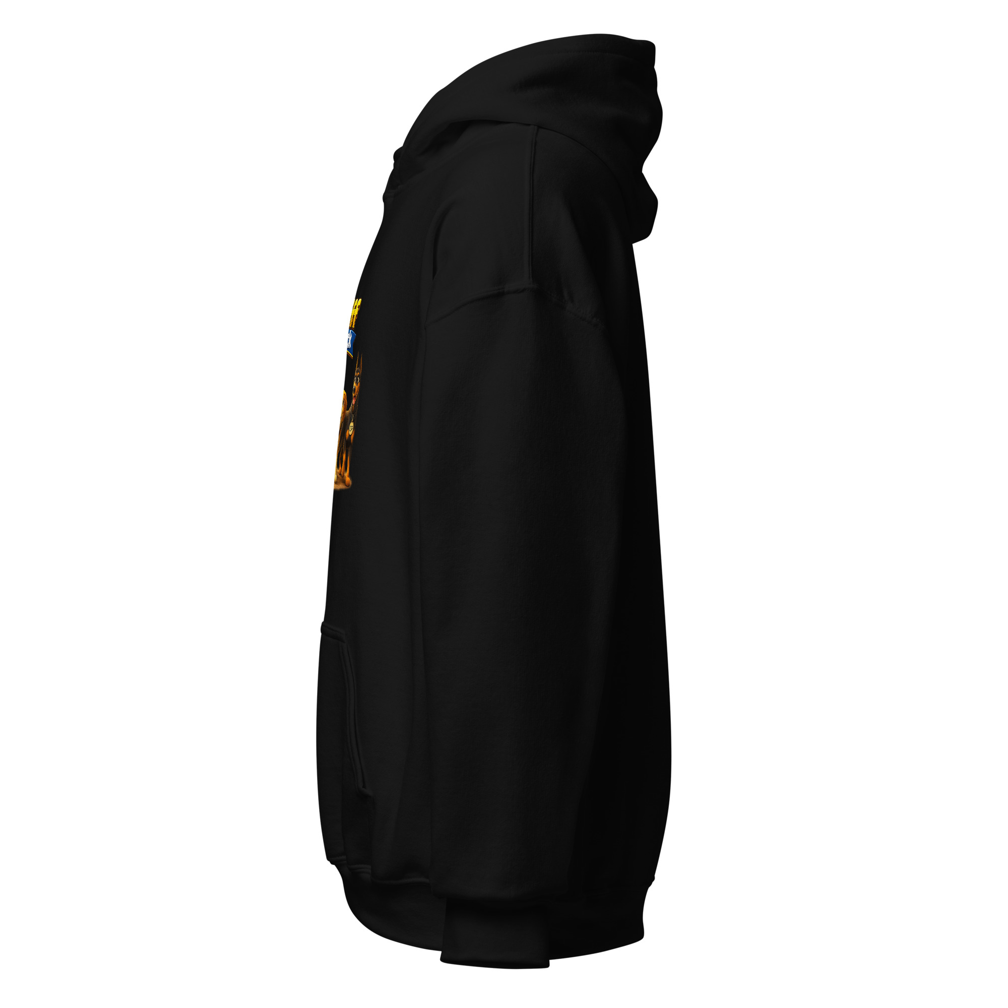 Cardiff Dog Pack black hoodie left