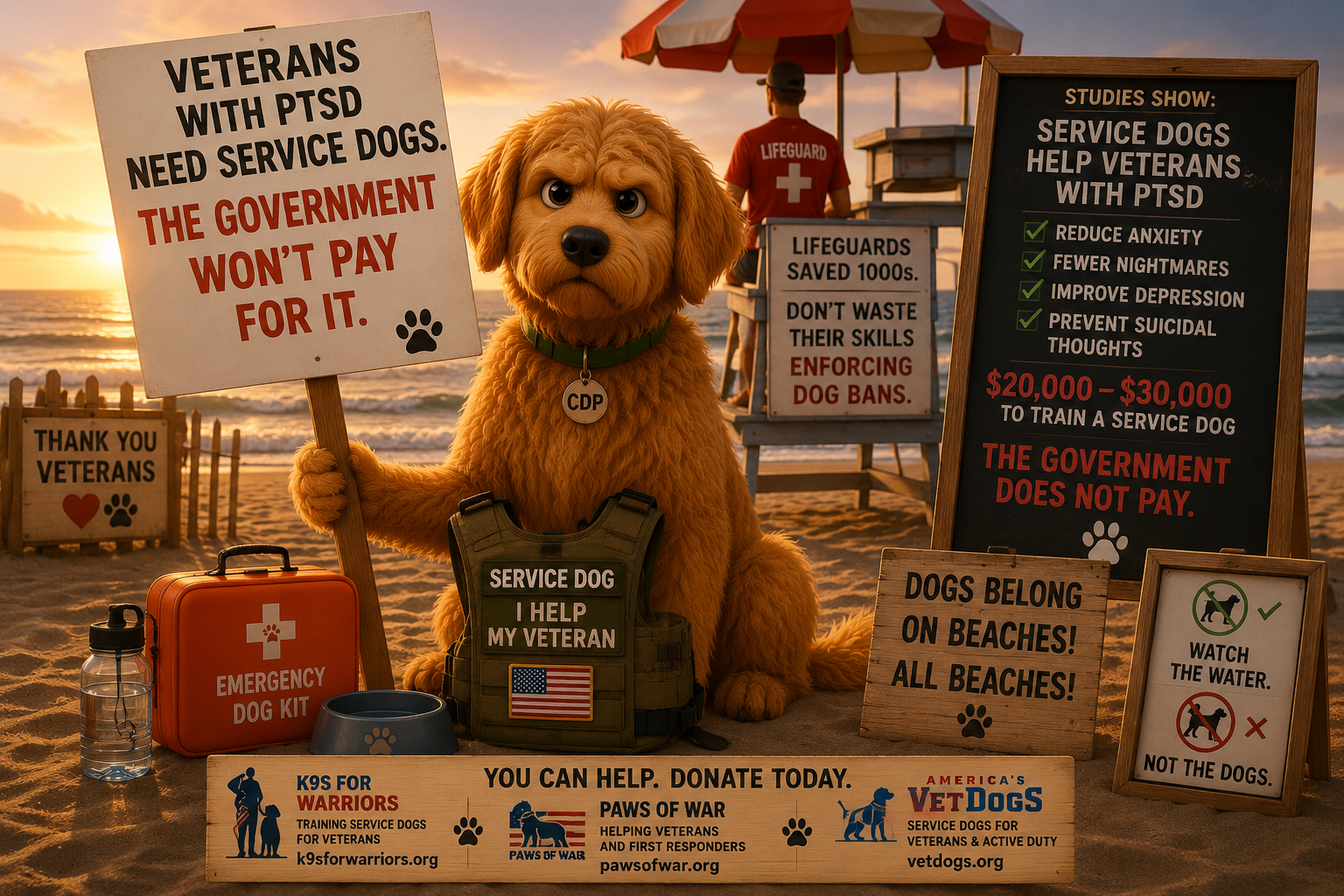 Veterans Need Service Dogs — And Nobody is Paying for It
